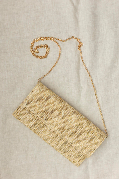 Straw Clutch Purse
